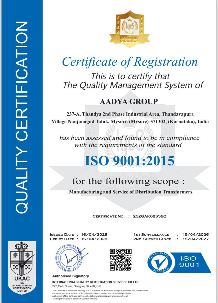 Certificate of registration